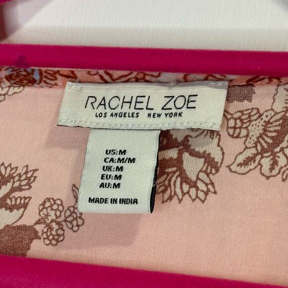 Rachel Zoe Floral Long Sleeve Babydoll Top Size M - Picture 6 of 11